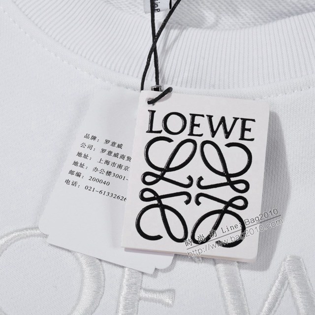 Loewe專櫃羅意威2023FW新款刺繡衛衣 男女同款 tzy3006